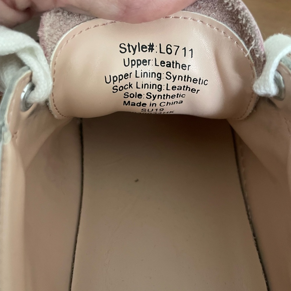 Saturday sneakers in leather with pink detail Size 9 - Picture 5 of 6